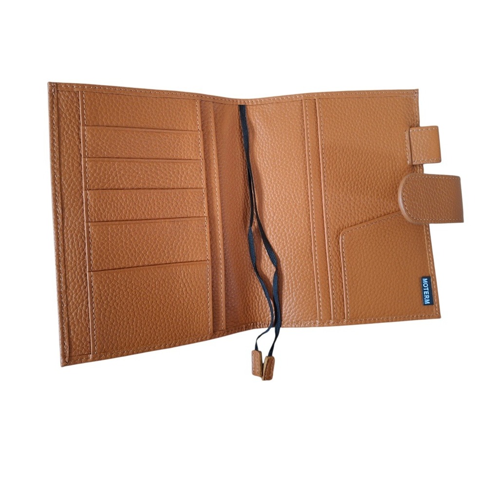 Moterm Original Planner Cover A6+ Binder Cover Tan Pebble Grain Snap Closure - Picture 2 of 3